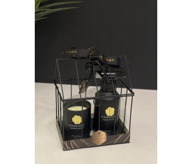 طقم معطر مع شمعه اسود