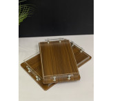 طقم صواني خشبي