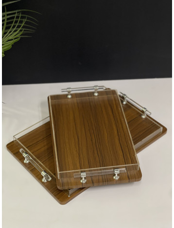 طقم صواني خشبي