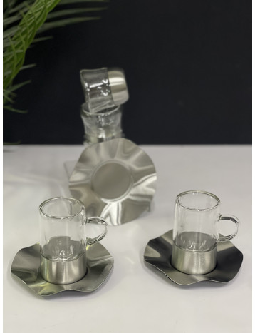 طقم دبل فضي 