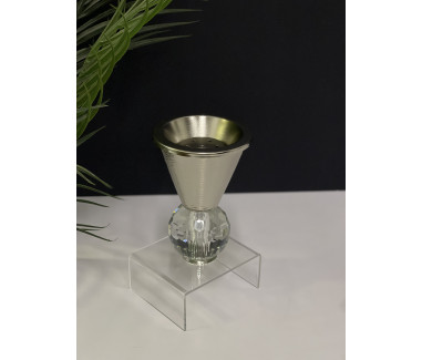 مبخره فضي بقاعدة كريستال 