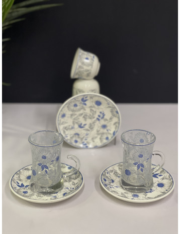 طقم ضيافه 18 قطعه 068