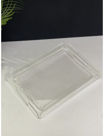 طقم صواني اكريلك شفاف