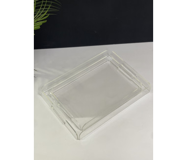 طقم صواني اكريلك شفاف