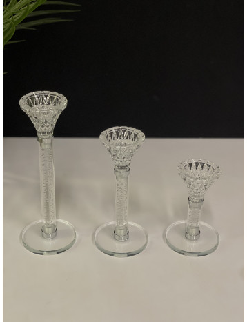 حامل شموع زجاج صغير