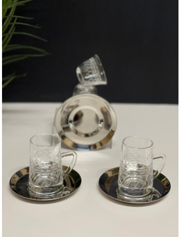 طقم شاي وقهوة 18قطعة *