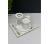 طقم مبخرة ابيض 