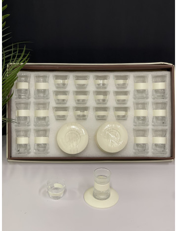 طقم ضيافه 36 قطعه ابيض