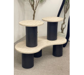 طقم طاولات ثلاثي اسود