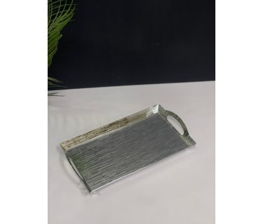 صينية تقديم معدن وسط