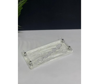 صينية رخامي فضي