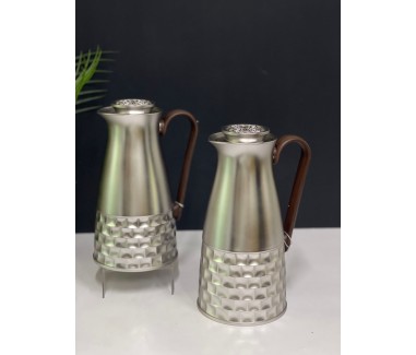 طقم ترامس بمسكة خشبي