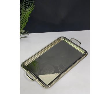 صينية تقديم استيل فضي 03