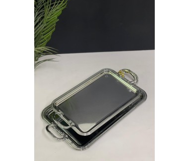 طقم صواني قطعتين