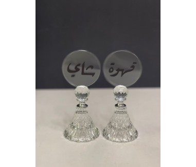 طقم كريستال قهوة وشاي 