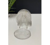 6 صحون مع استاند فضي 01