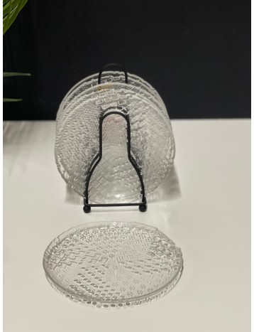 6 صحون مع استاند اسود 01