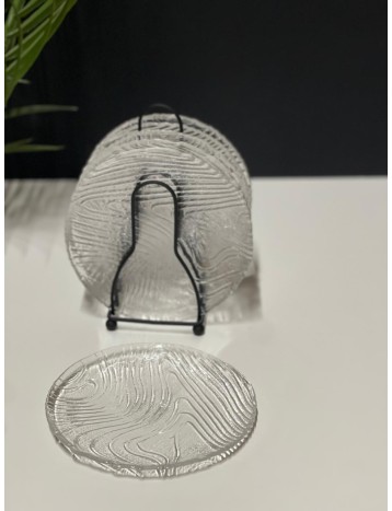 6 صحون مع استاند اسود 02