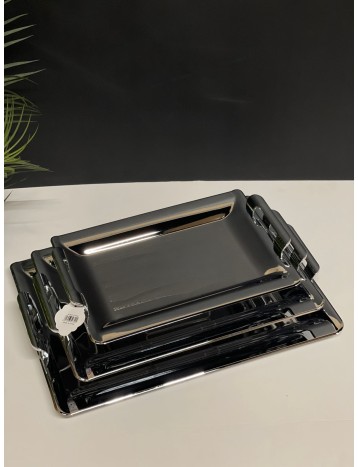 طقم تباسي فضي