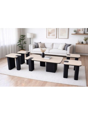 طقم طاولات مكس اسود