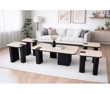 طقم طاولات مكس اسود