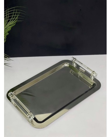 صينية تقديم بمسكة اكريلك