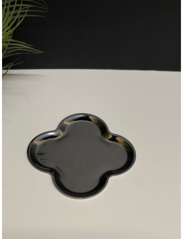 صحن استيل وردة كبير 