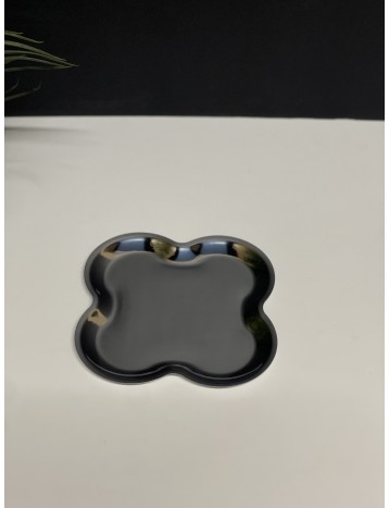 صحن استيل وردة وسط