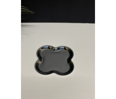 صحن استيل وردة وسط