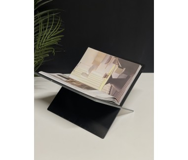 حامل كتاب اسود وشفاف 