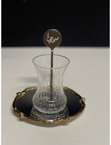 ملعقة بعبارة صحة وهنا