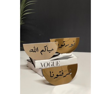 ستاند ترحيبي شرفتونا فضي كبير 