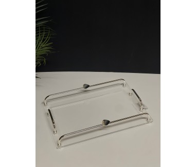 صينيه اكريلك مع فضي وسط