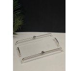 صينيه اكريلك مع فضي كبير