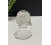 6 صحون مع استاند فضي 03