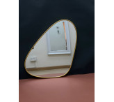 مرآة حائط ذهبي