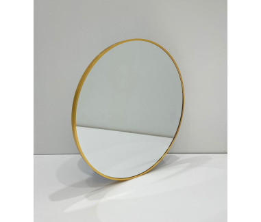 مرآة حائط دائرية ذهبي