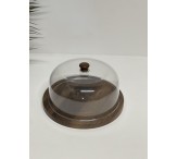 صحن دايري خشبي كبير