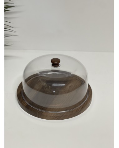 صحن دايري خشبي كبير