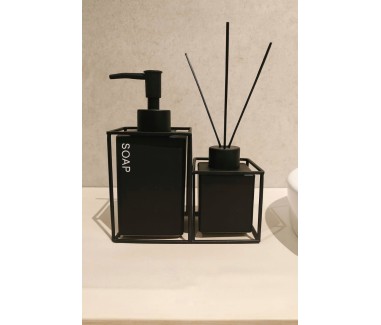 علبة صابون وعلبة فواحة اسود