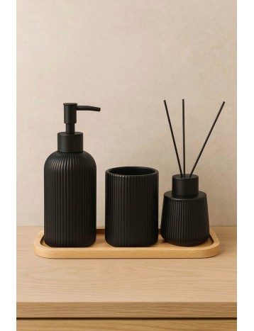 طقم صابون 4 قطع اسود