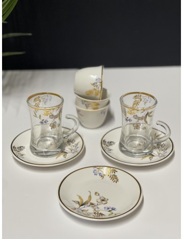 طقم كاسات وفناجيل 36 قطعة مورد 02