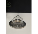 صحن استيل بغطاء كبير 