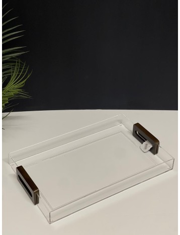 صينيه بمسكه خشبي كبير