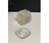 حامل ذهبي مع صحون 0016