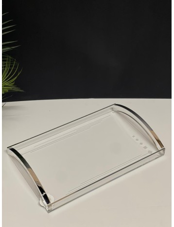 صينيه بمسكه فضي كبير