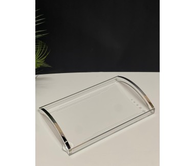 صينيه بمسكه فضي كبير