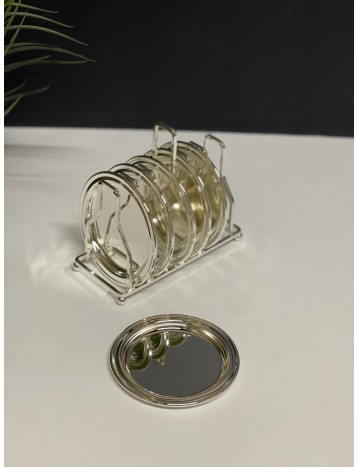 طقم صحون فضي صغيره