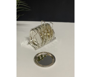 طقم صحون فضي صغيره