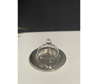 صحن استيل بغطاء صغير 